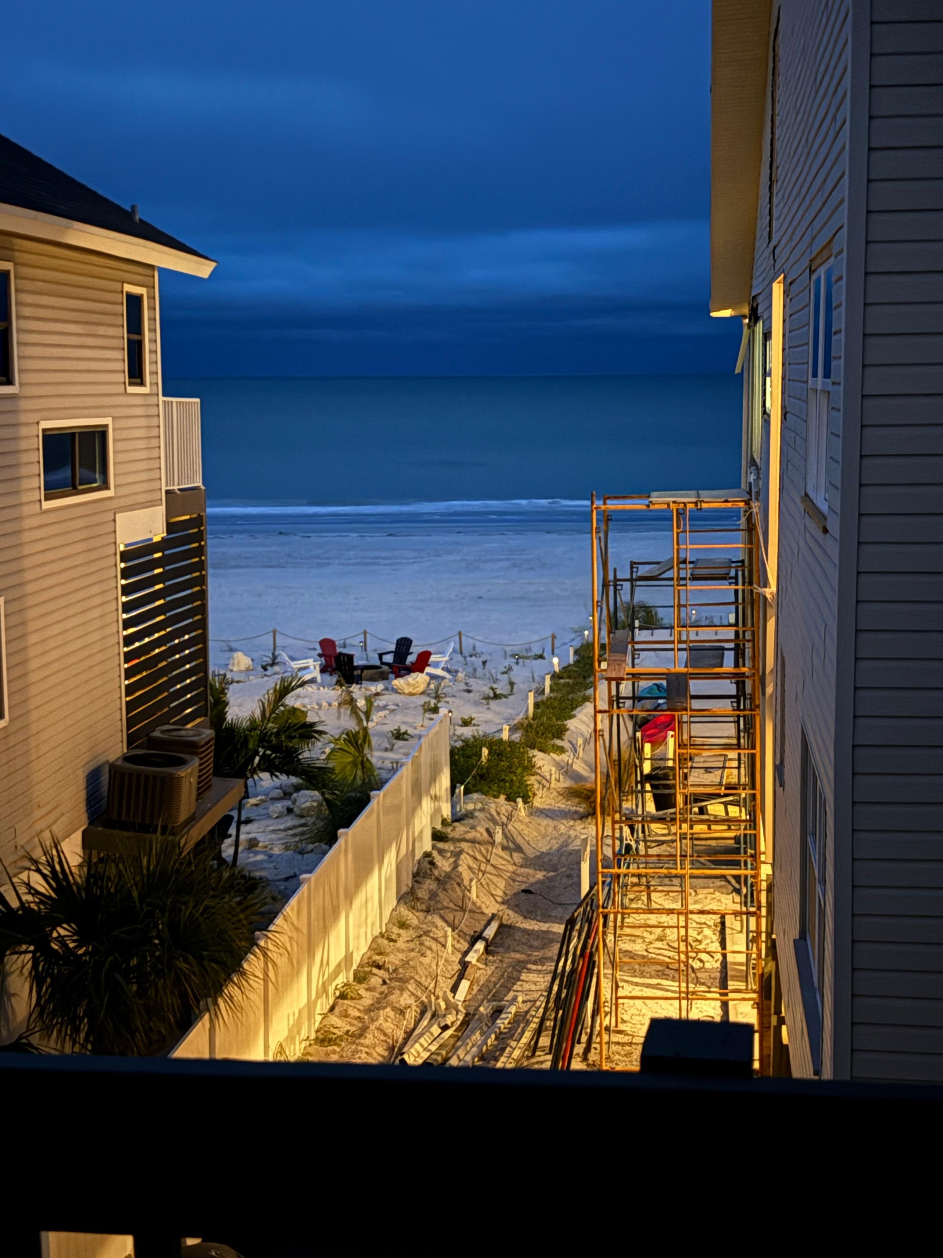 Night view from the deck