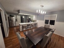 Kitchen and Dining room.