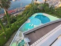 The pool which I was not permitted to use. Didn't look well maintained