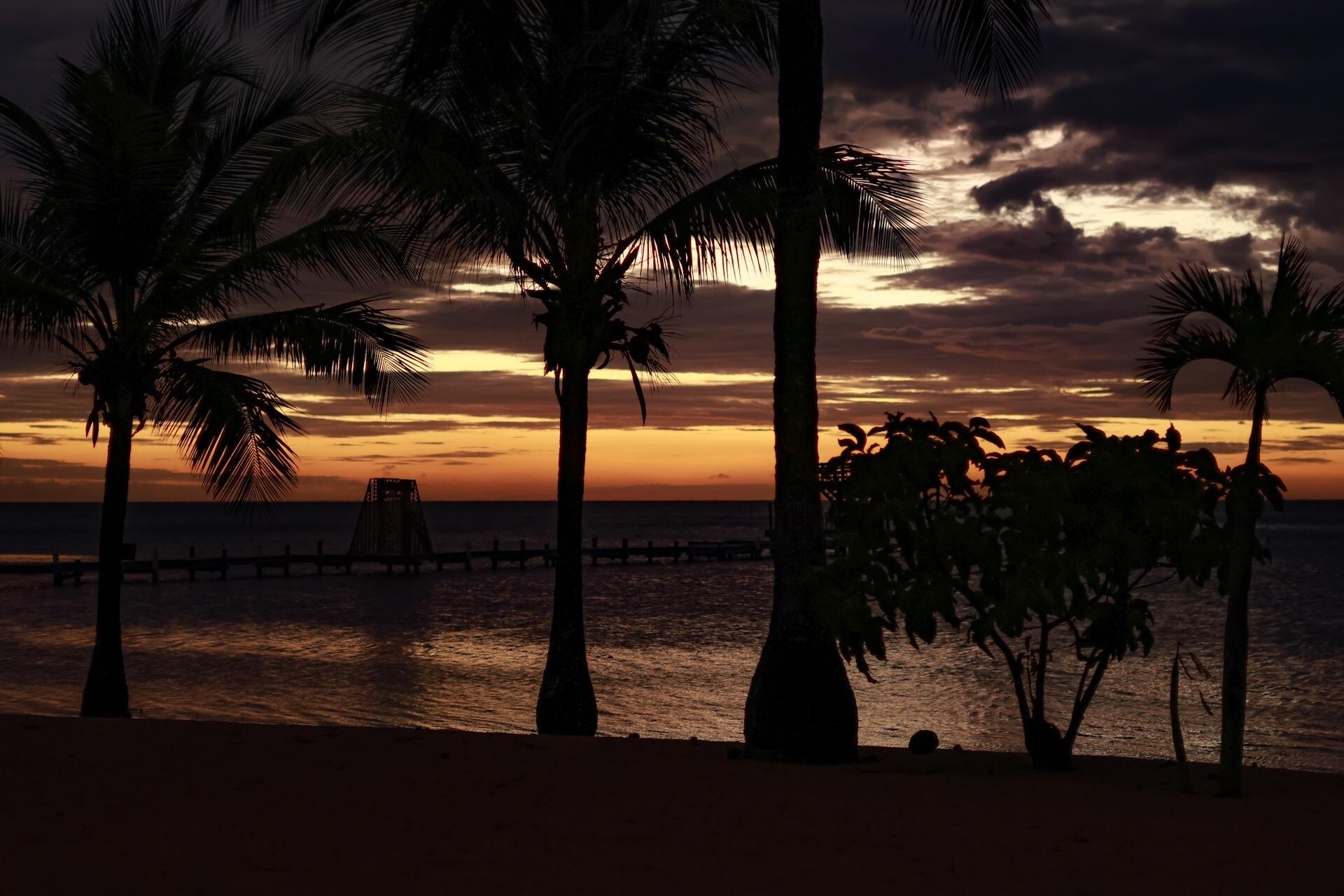 Sunset from the patio.