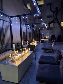 Great area to enjoy a book or a drink. Perhaps both.