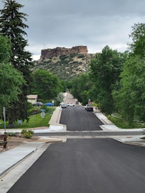 Castle Rock to the right as you step out front.