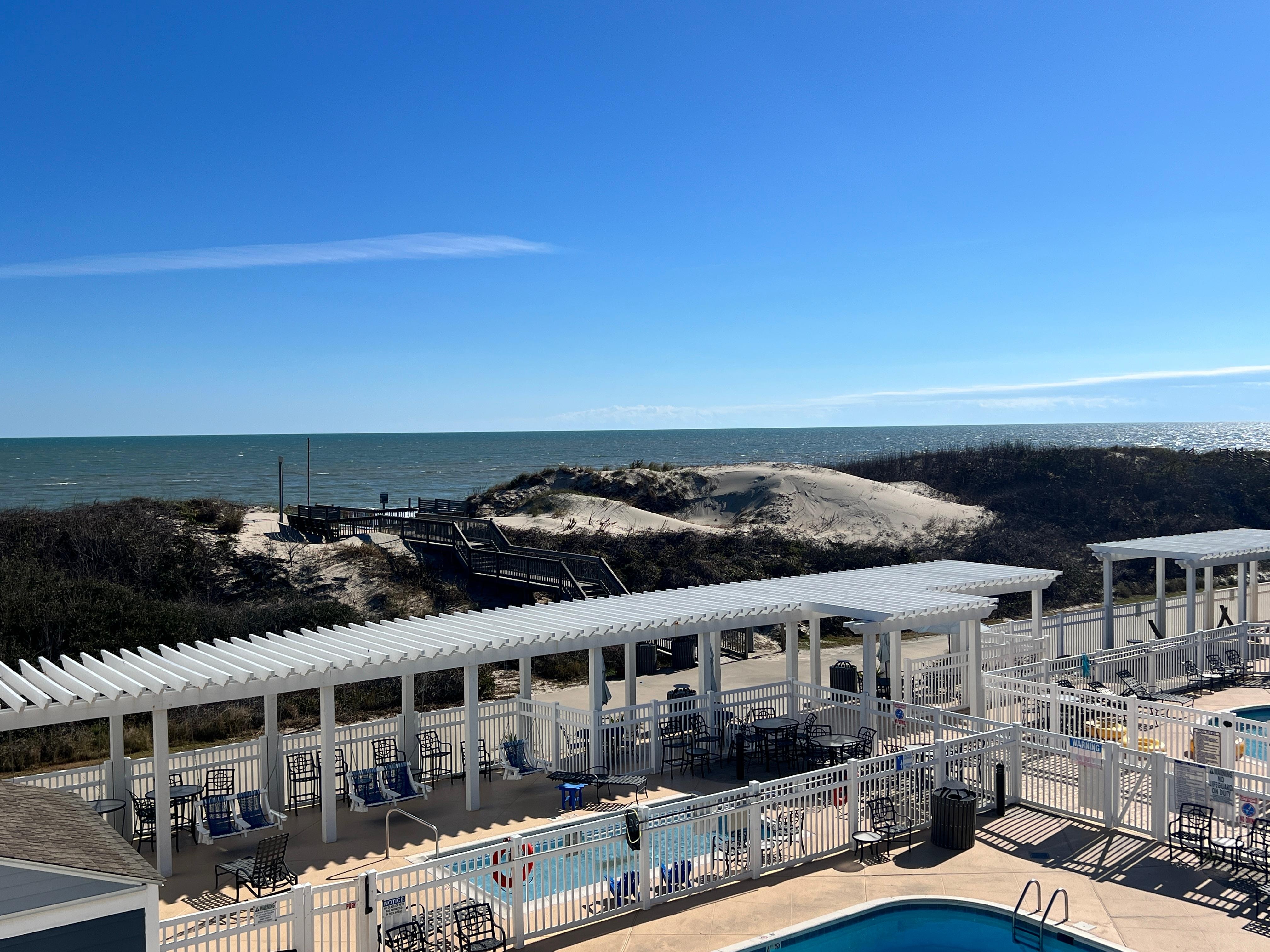 View from 3rd floor partial ocean view room. Very nice! 