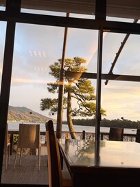 View from the breakfast area