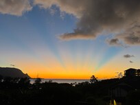 Sunset from porch