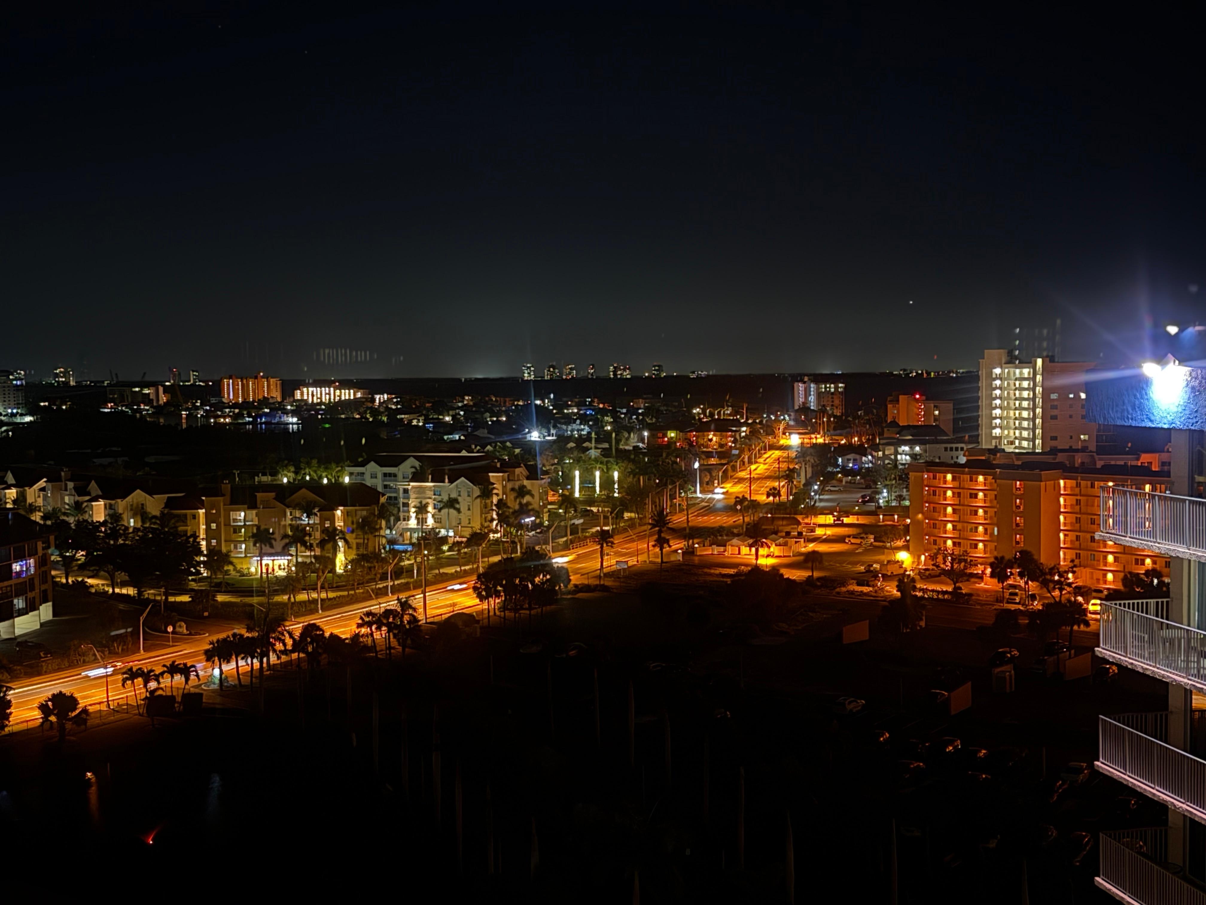 View from the balcony. Looking south. 
