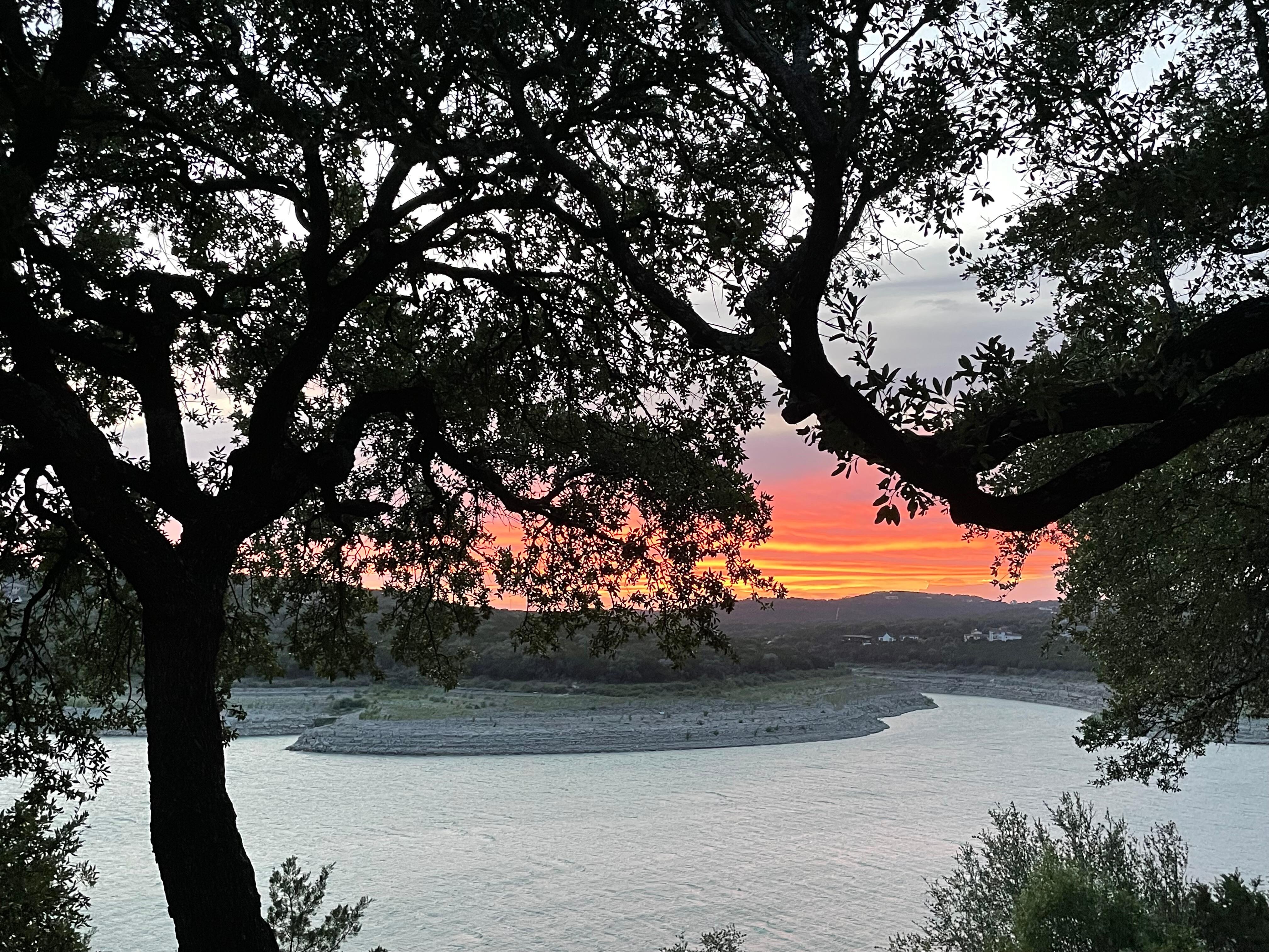 Sunset from upper deck