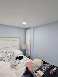 No bedroom windows and closet door fell off and Willy just put it in corner.