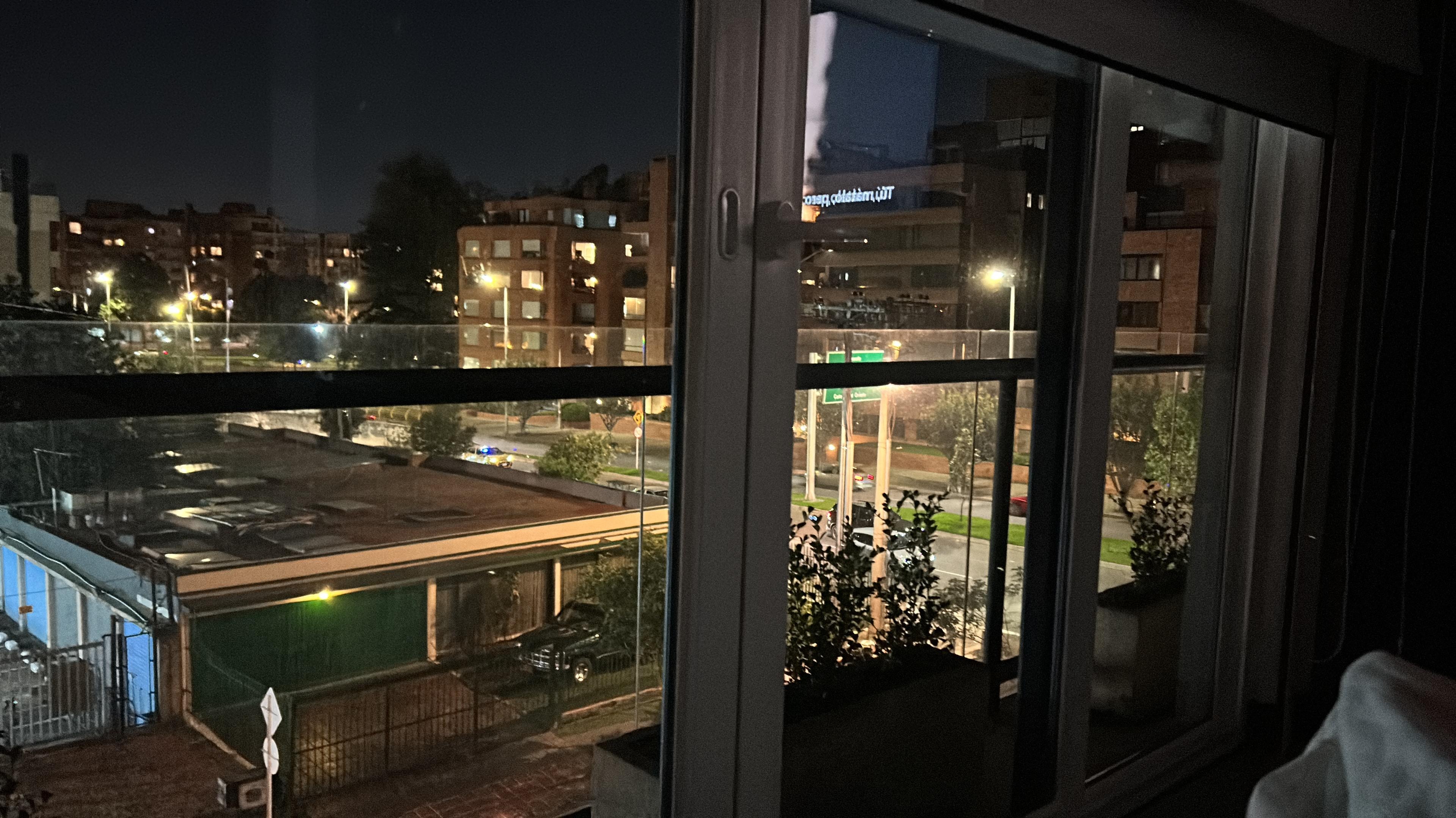 Night time view from the room