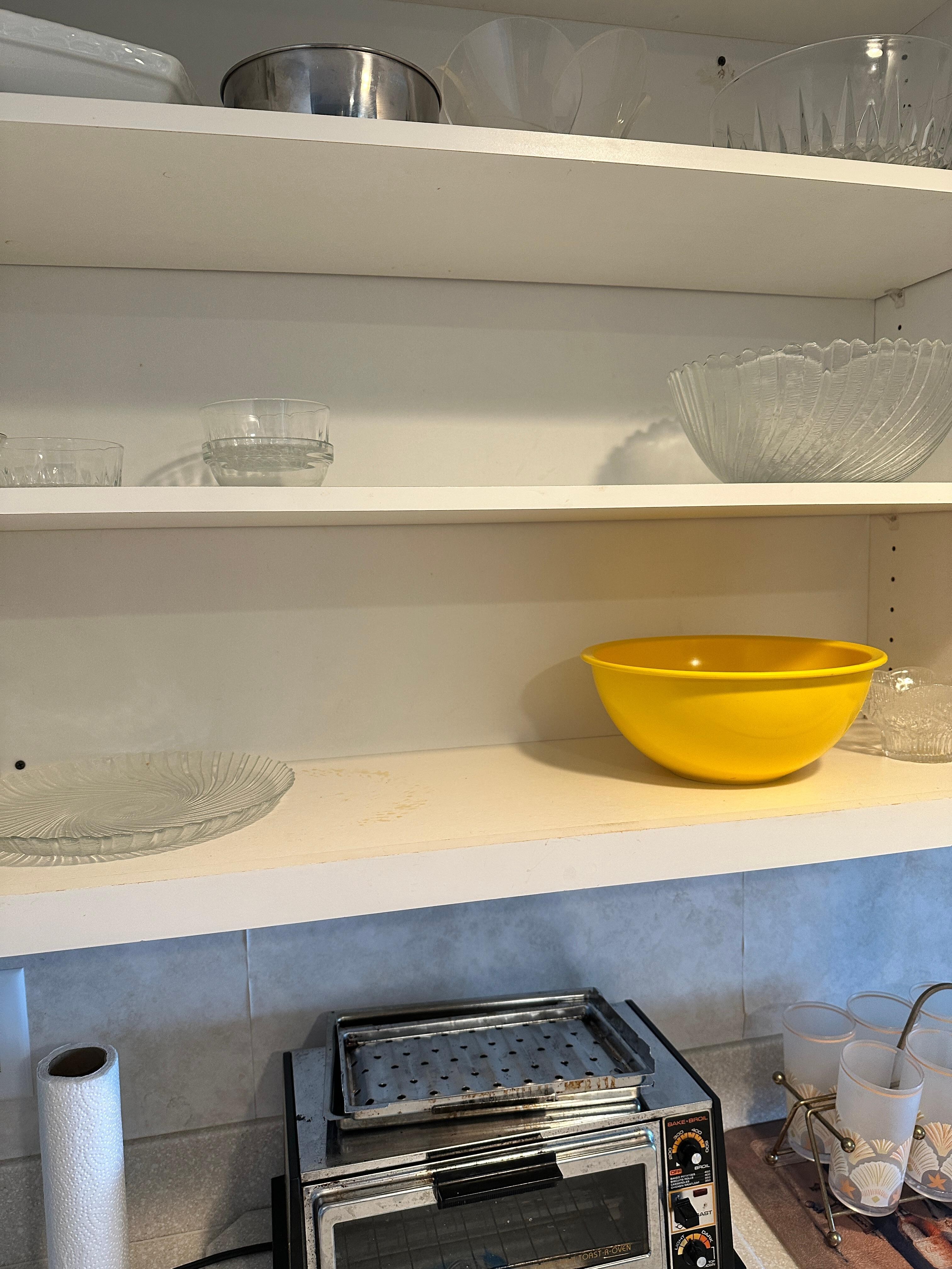 Poorly stocked kitchen