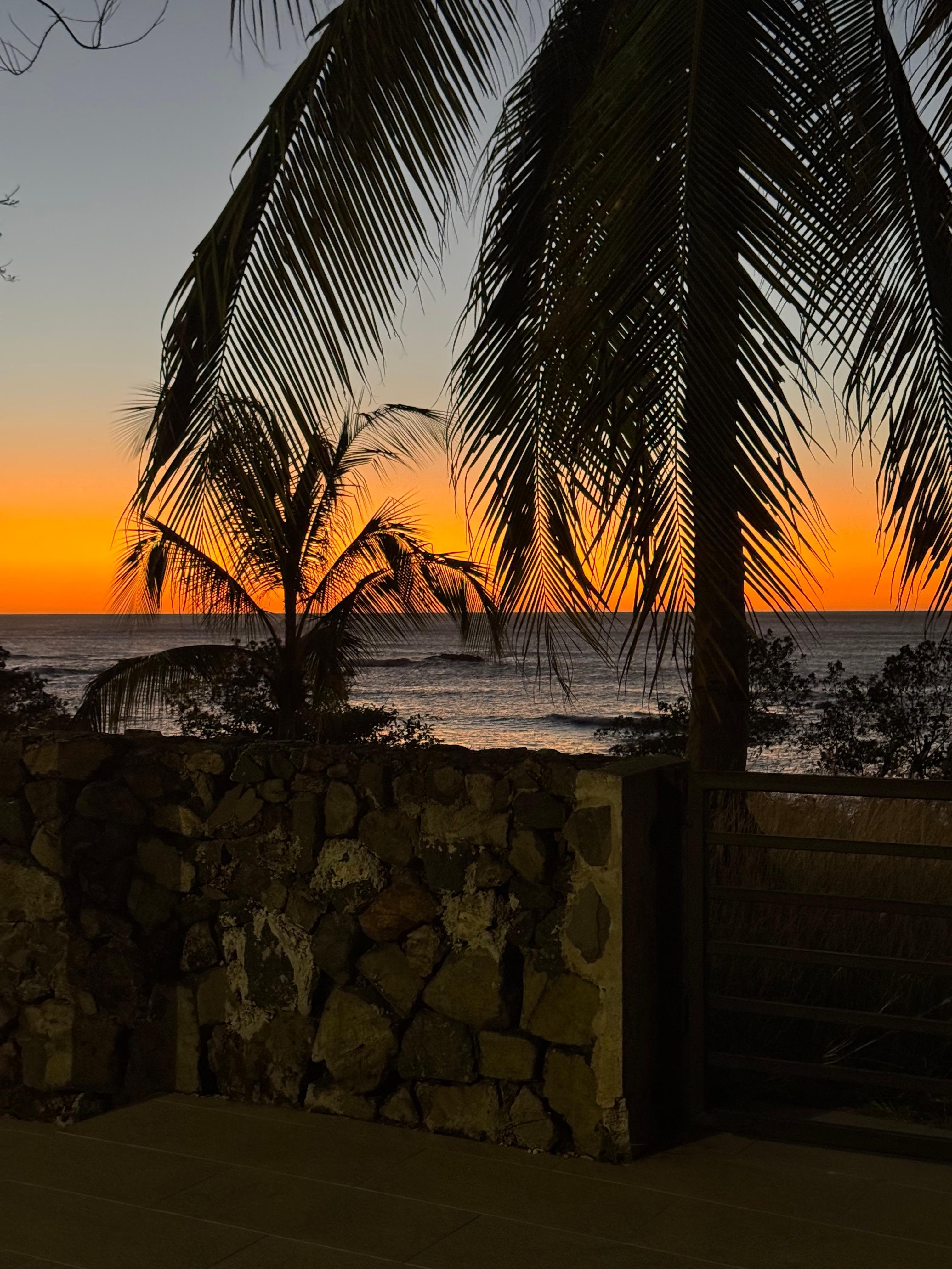 View from the house looking out to the ocean.
