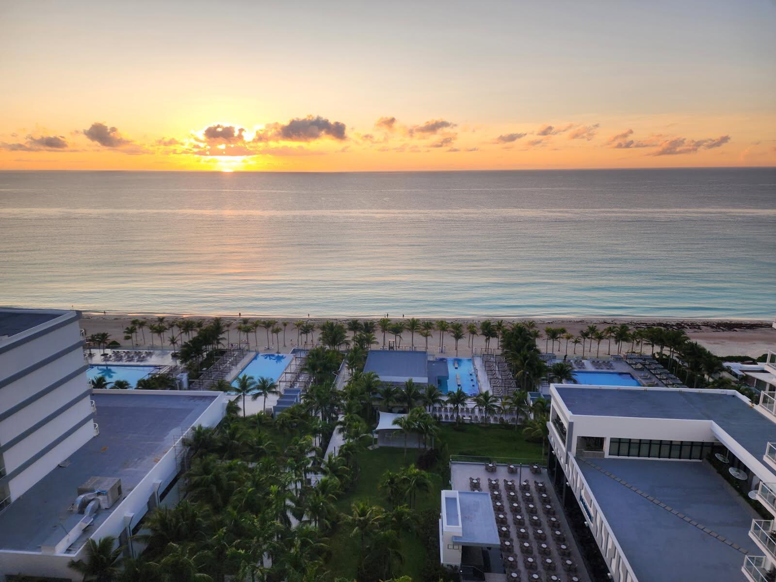 View from room #1117.  Note the gorgeous sunrise  we enjoyed every morning.