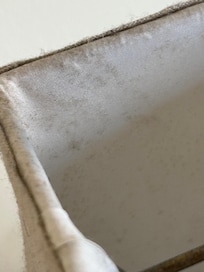 Lamp shade in living room.