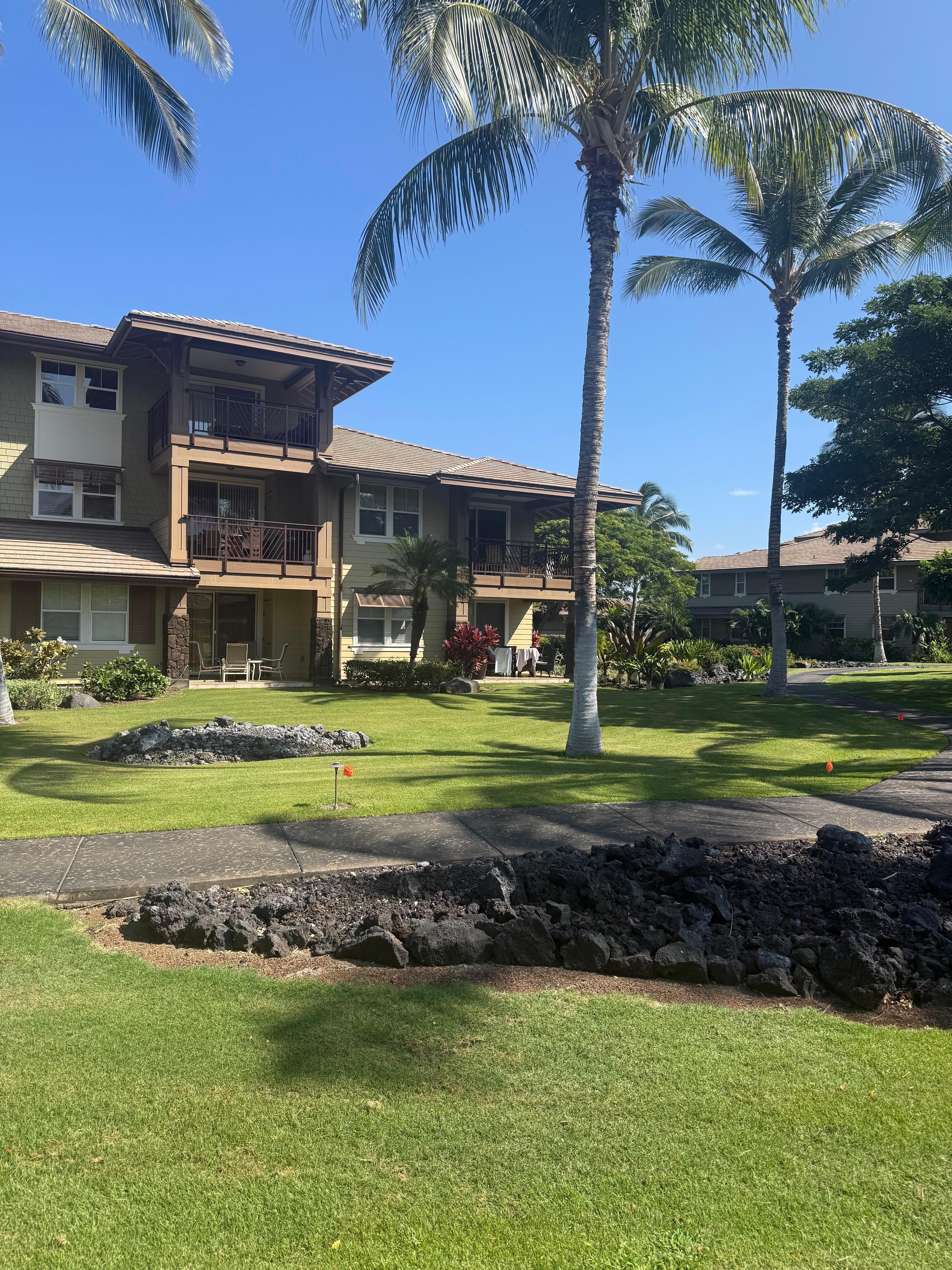 View of condo from the road