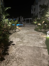 Garden view at hotel le roy