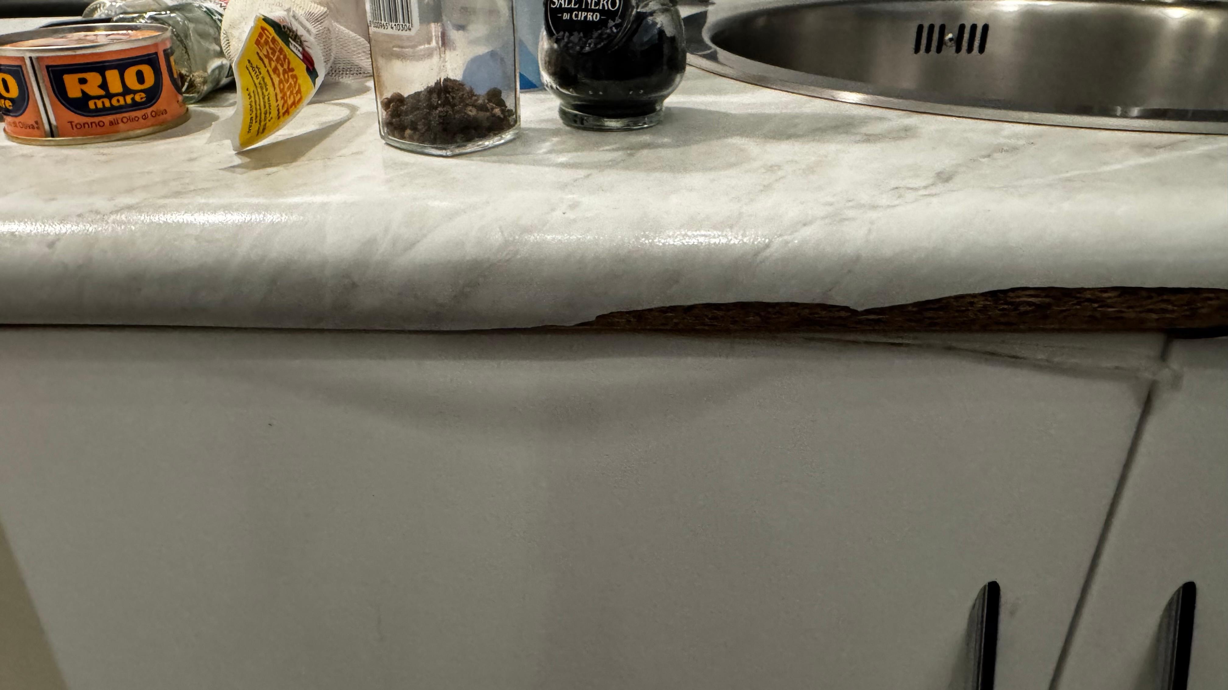 Countertop delaminating 
Kitchen drawers stick
