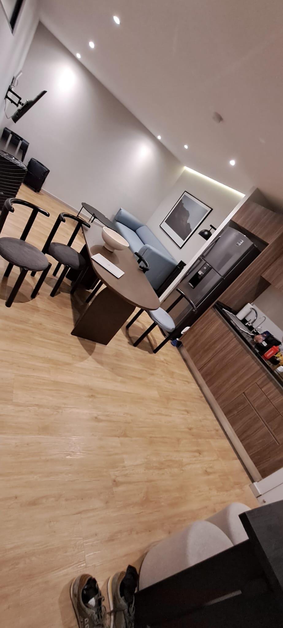 a living room without a view!