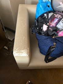 Scraped up chair