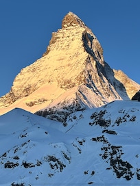 View of the Matterhorn at 6AM from my room