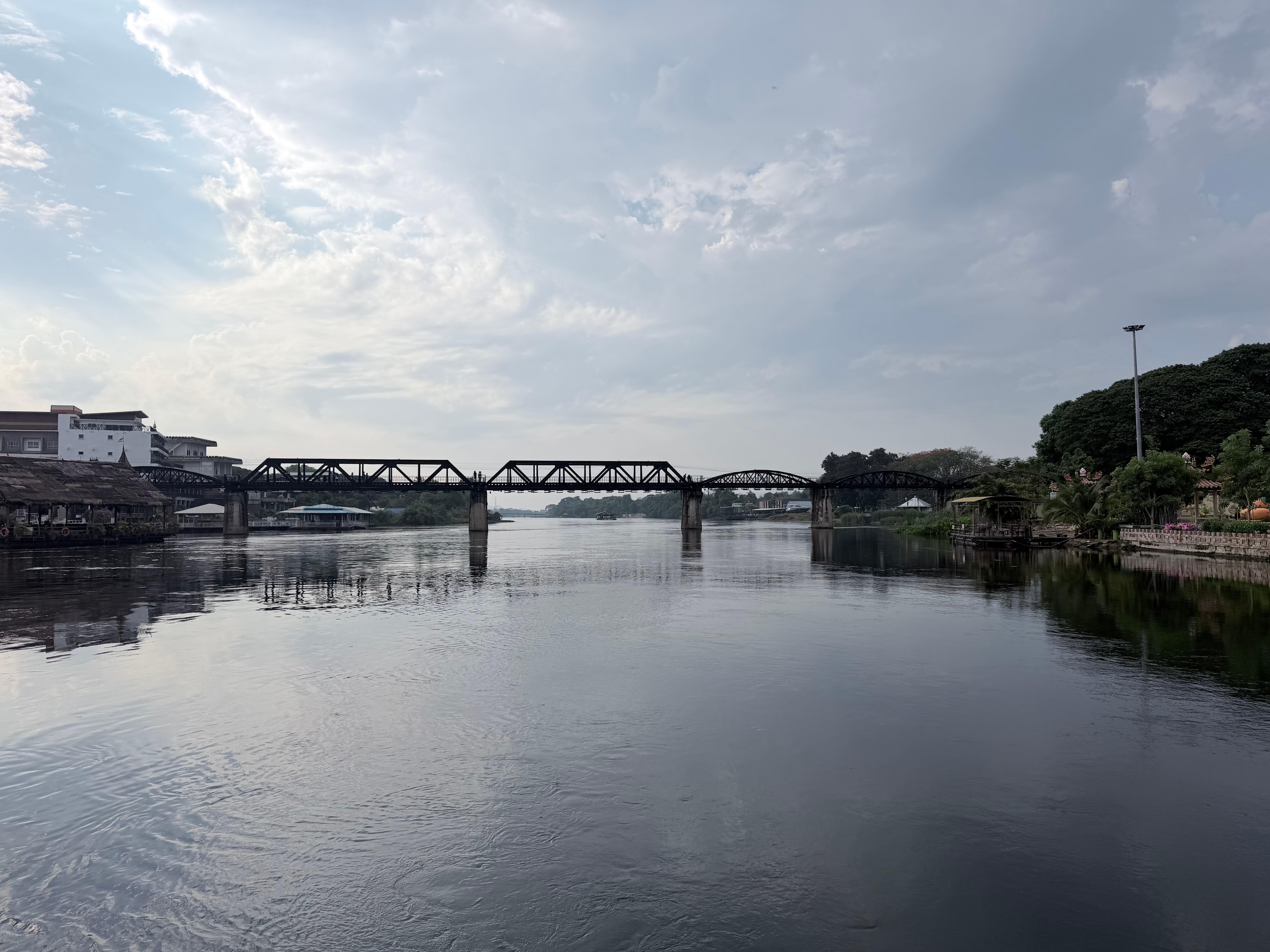 This is the view from the hotel’s waking path along the river. 