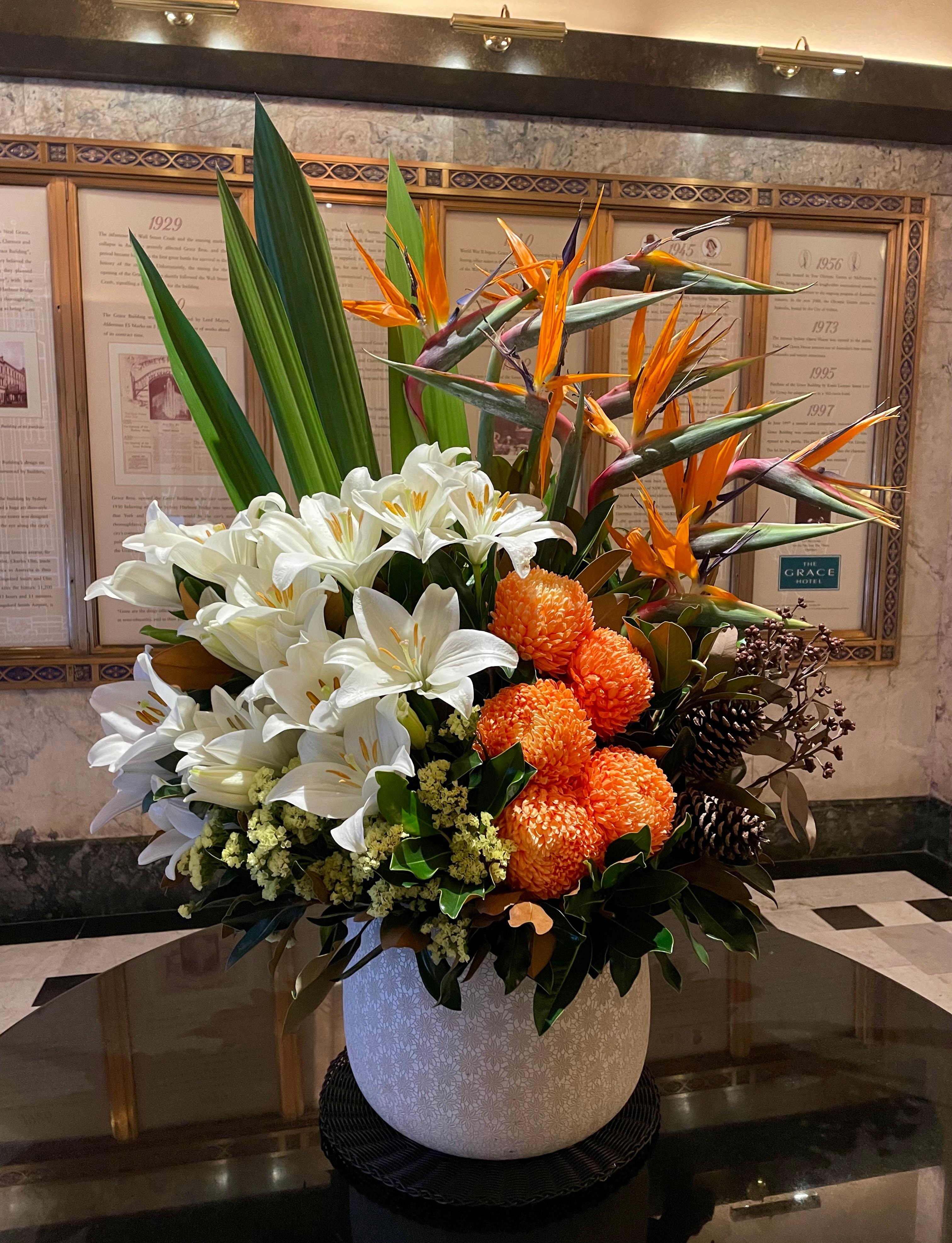 Stunning fresh flowers a lovely touch 