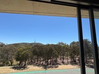Balcony view over looking Black Mountain.