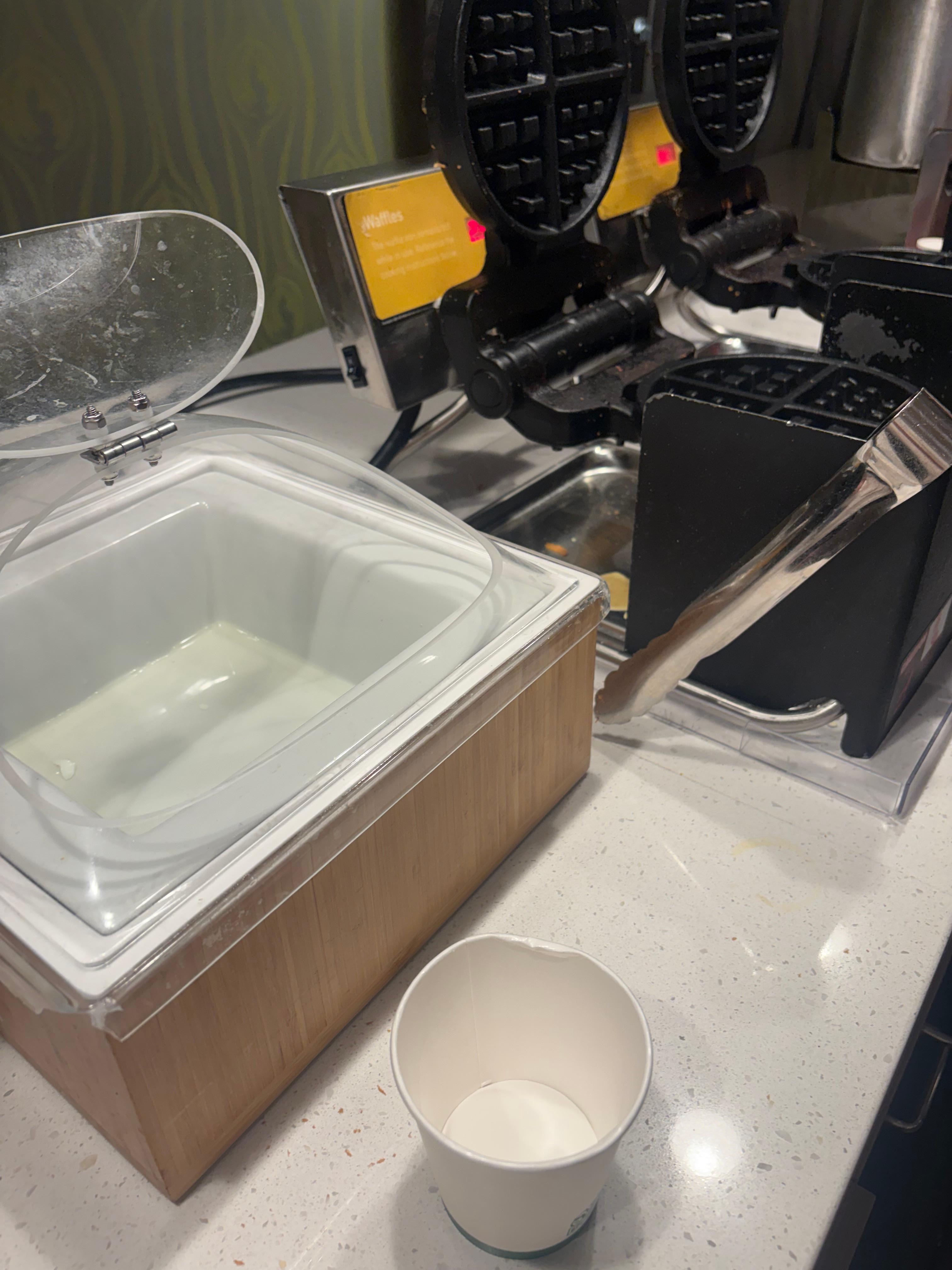 Empty hard boiled eggs.