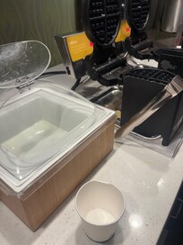 Empty hard boiled eggs.