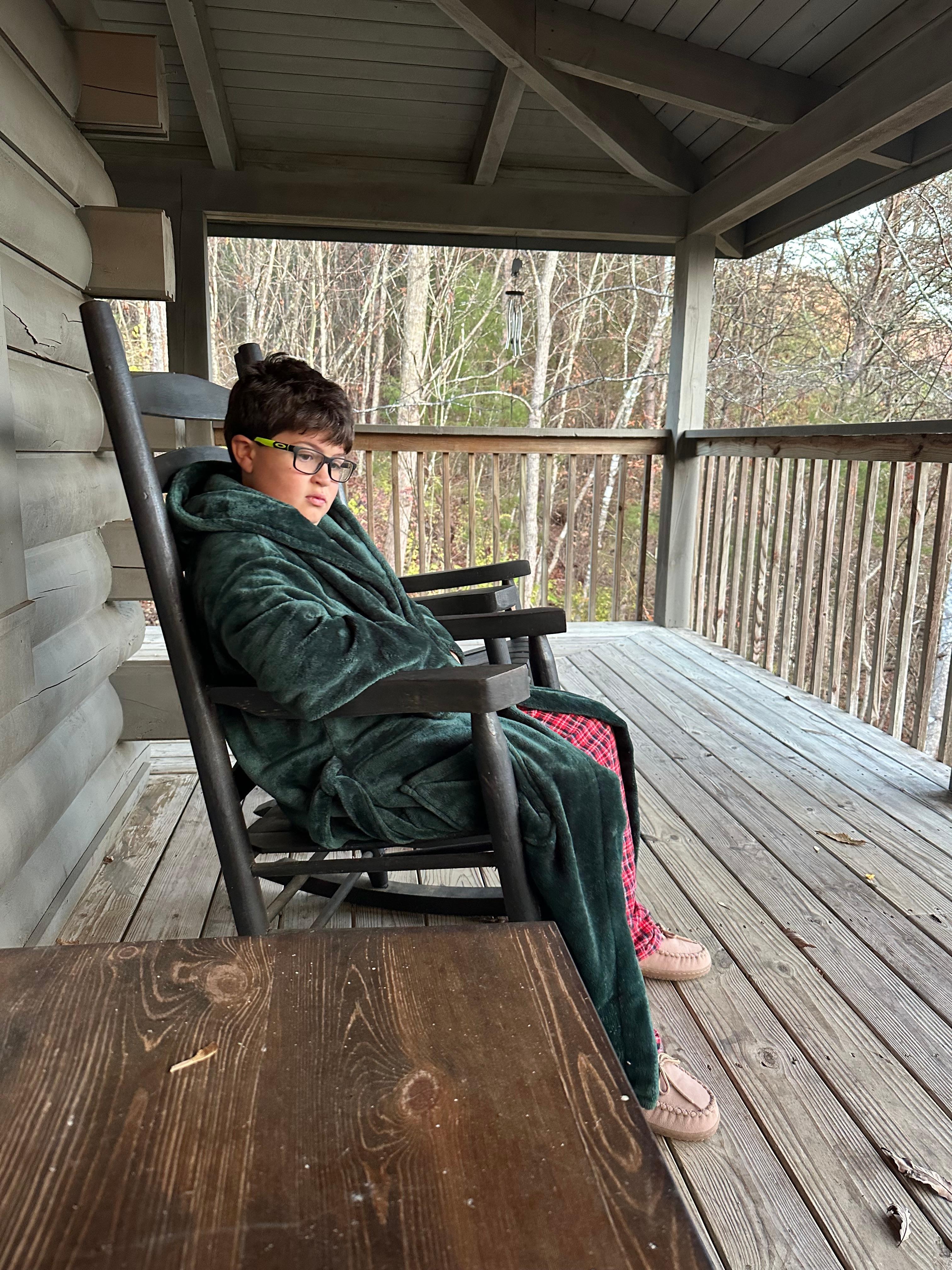 My morning rocking partner 