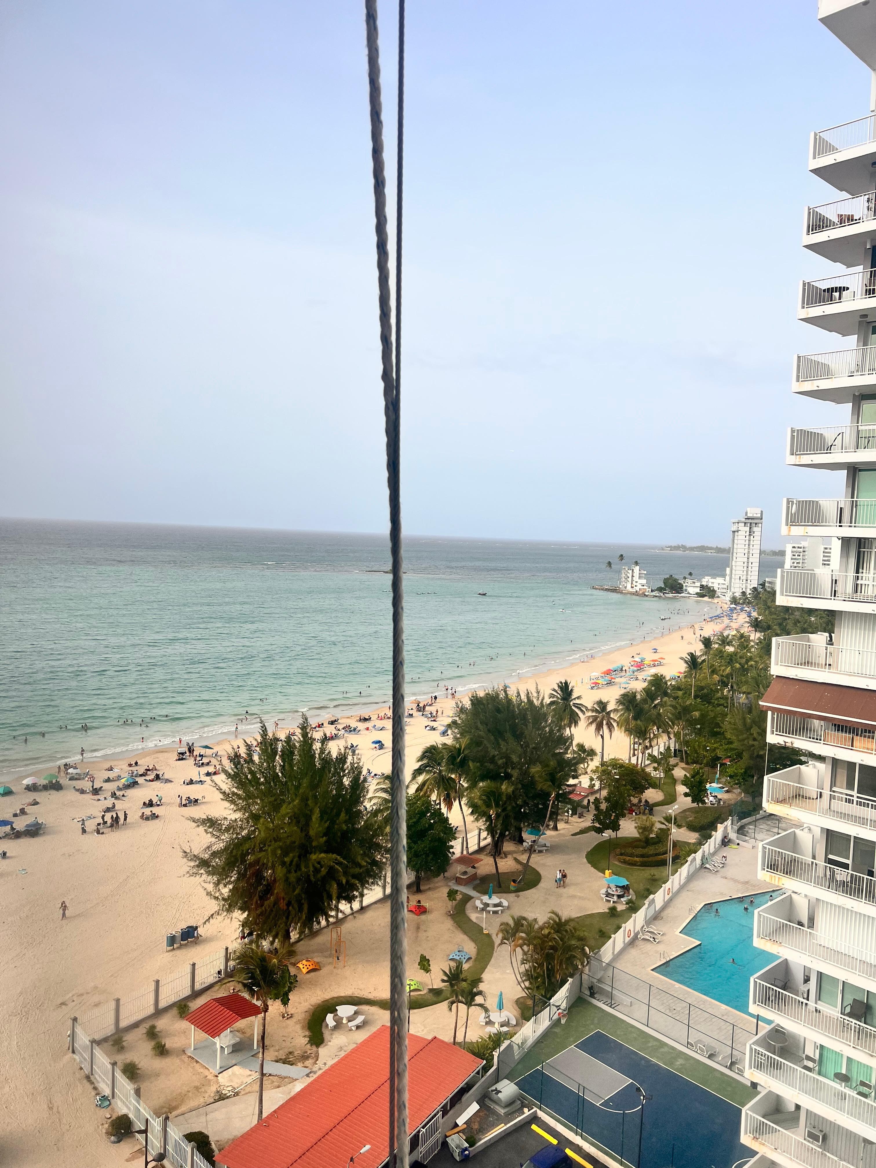 The view from the apartment 