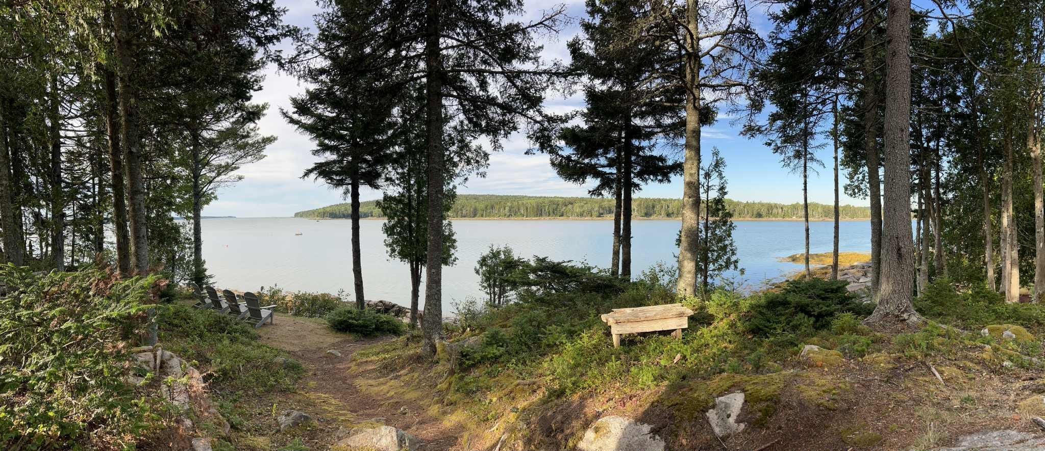 The view from the front deck