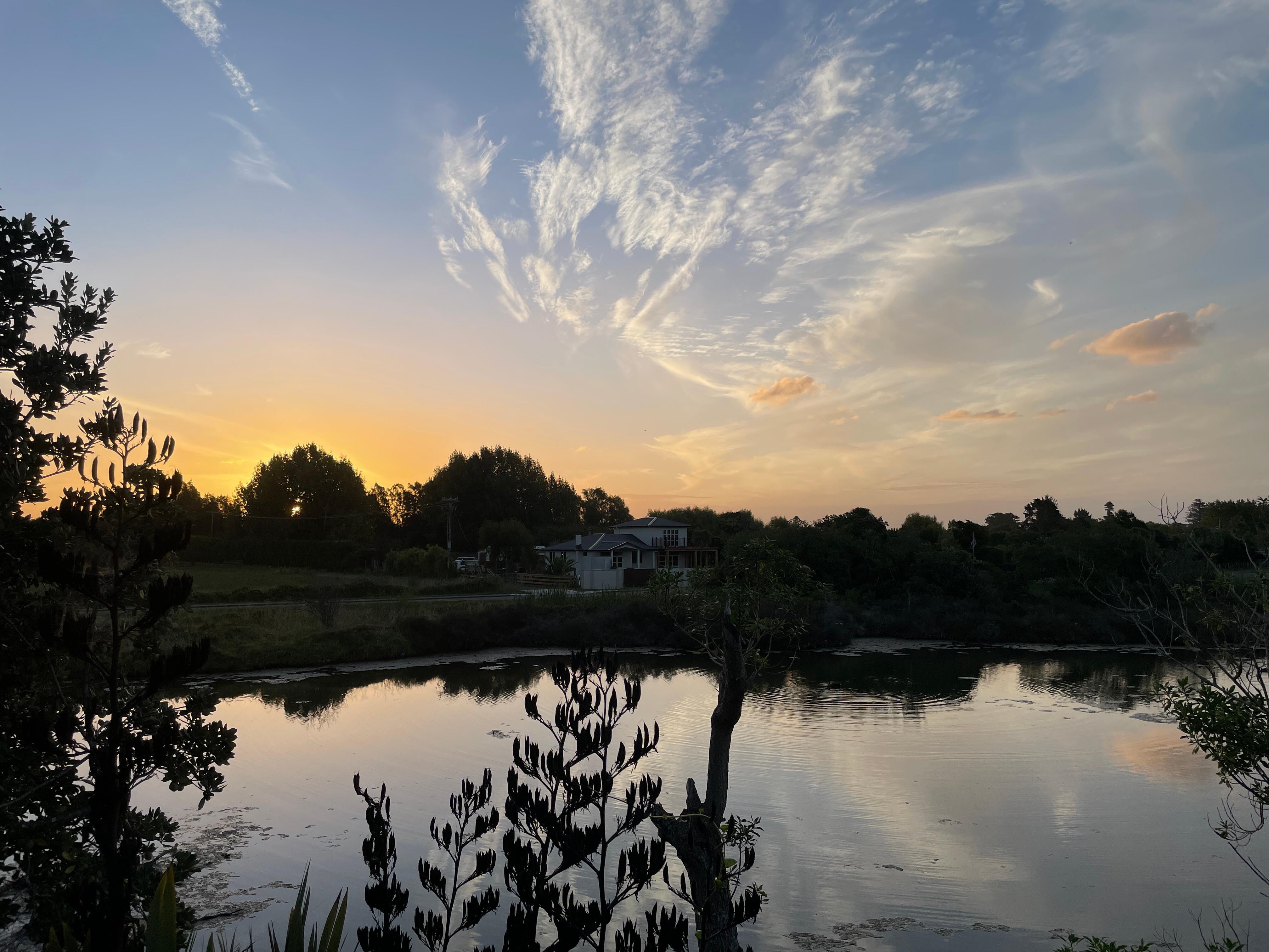 Sunset from the deck
