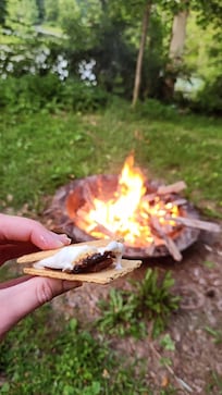 Bonfire with smores
