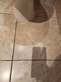 Broken tile
