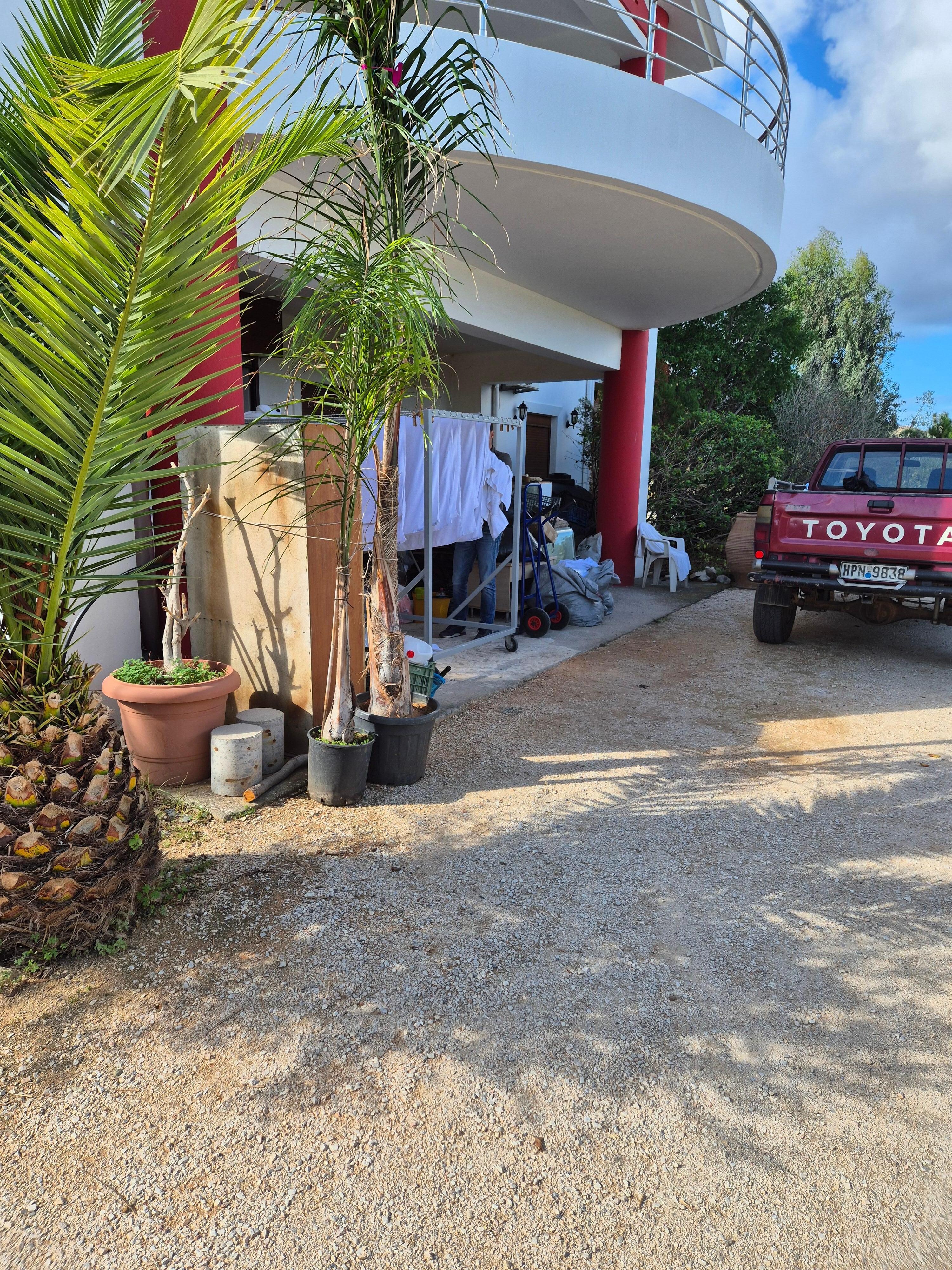 Owners living accommodation under Veranda of villa