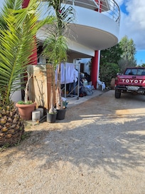 Owners living accommodation under Veranda of villa