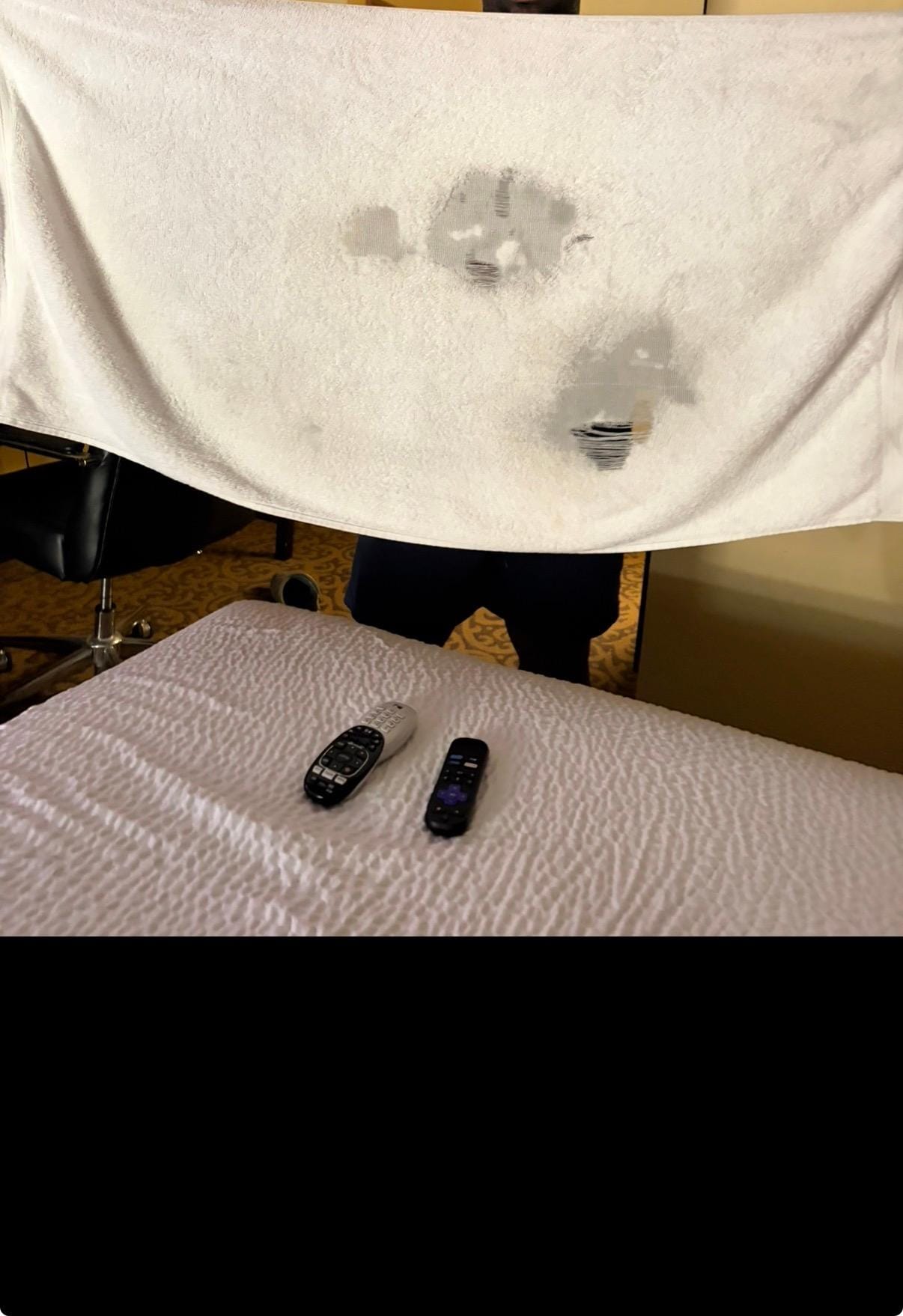 A towel they provided us