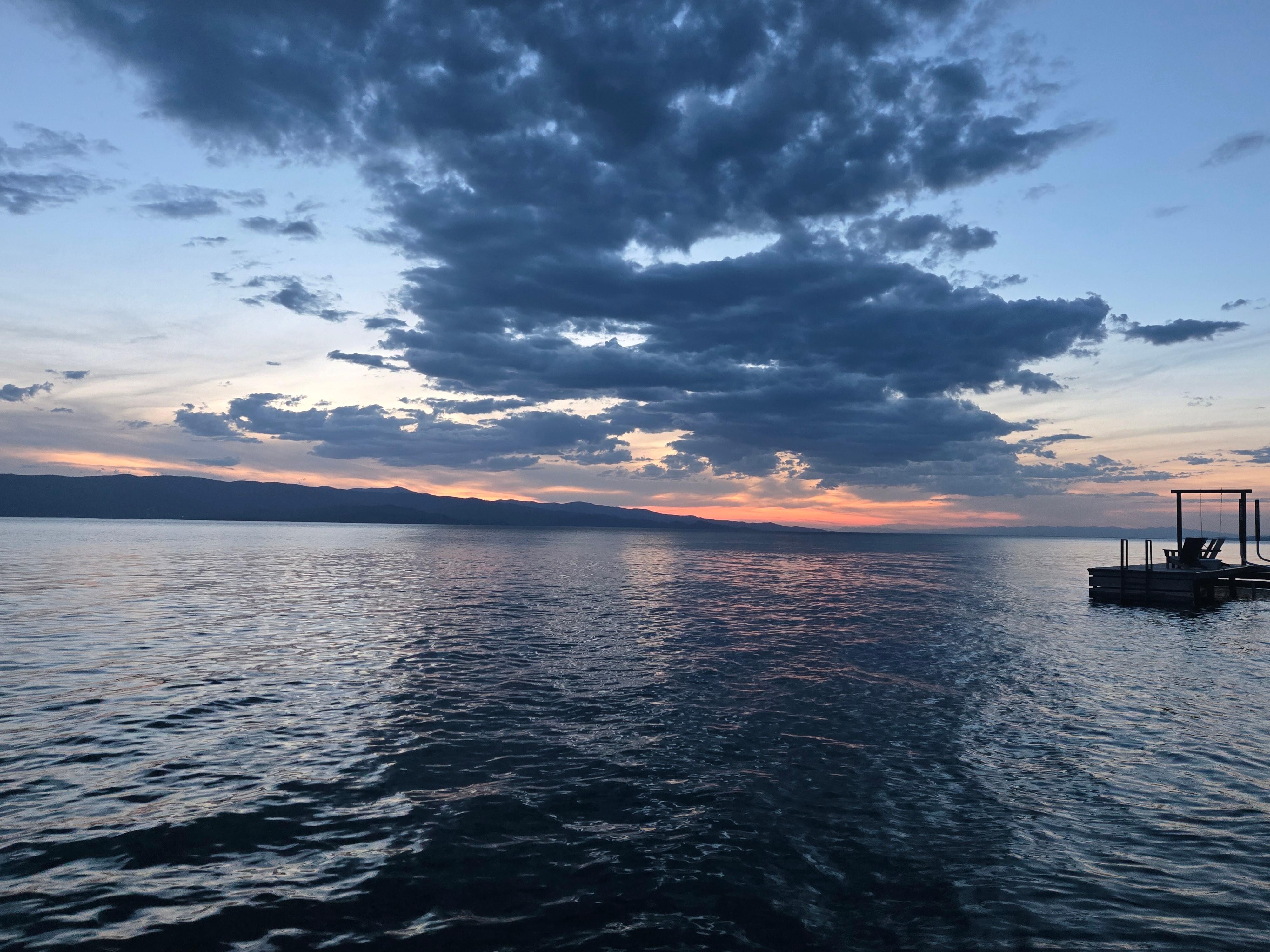 View from the water deck