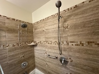 Awesome bathroom with double showerhead