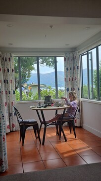 The view from the living room