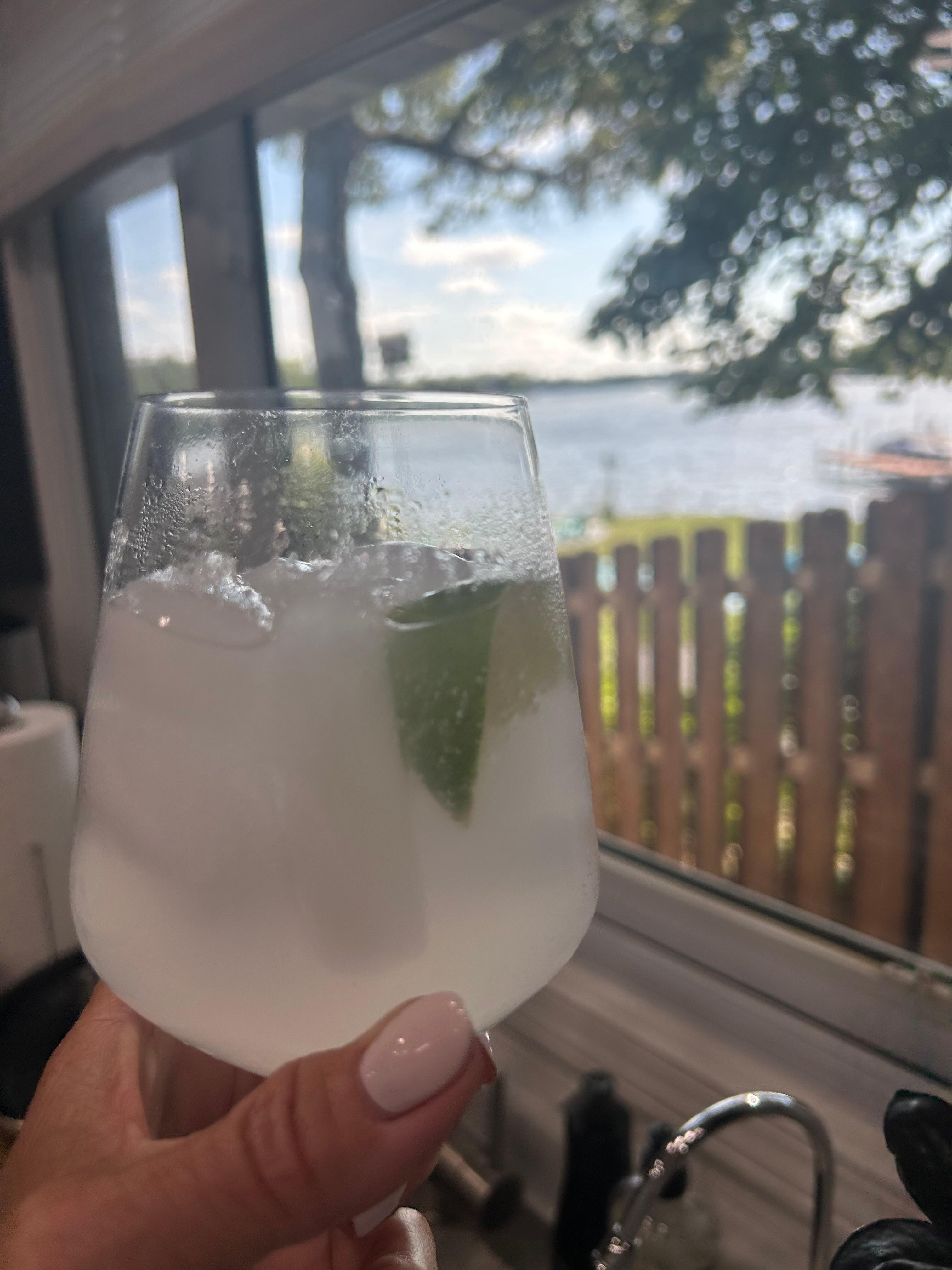 Relaxing on the deck!
