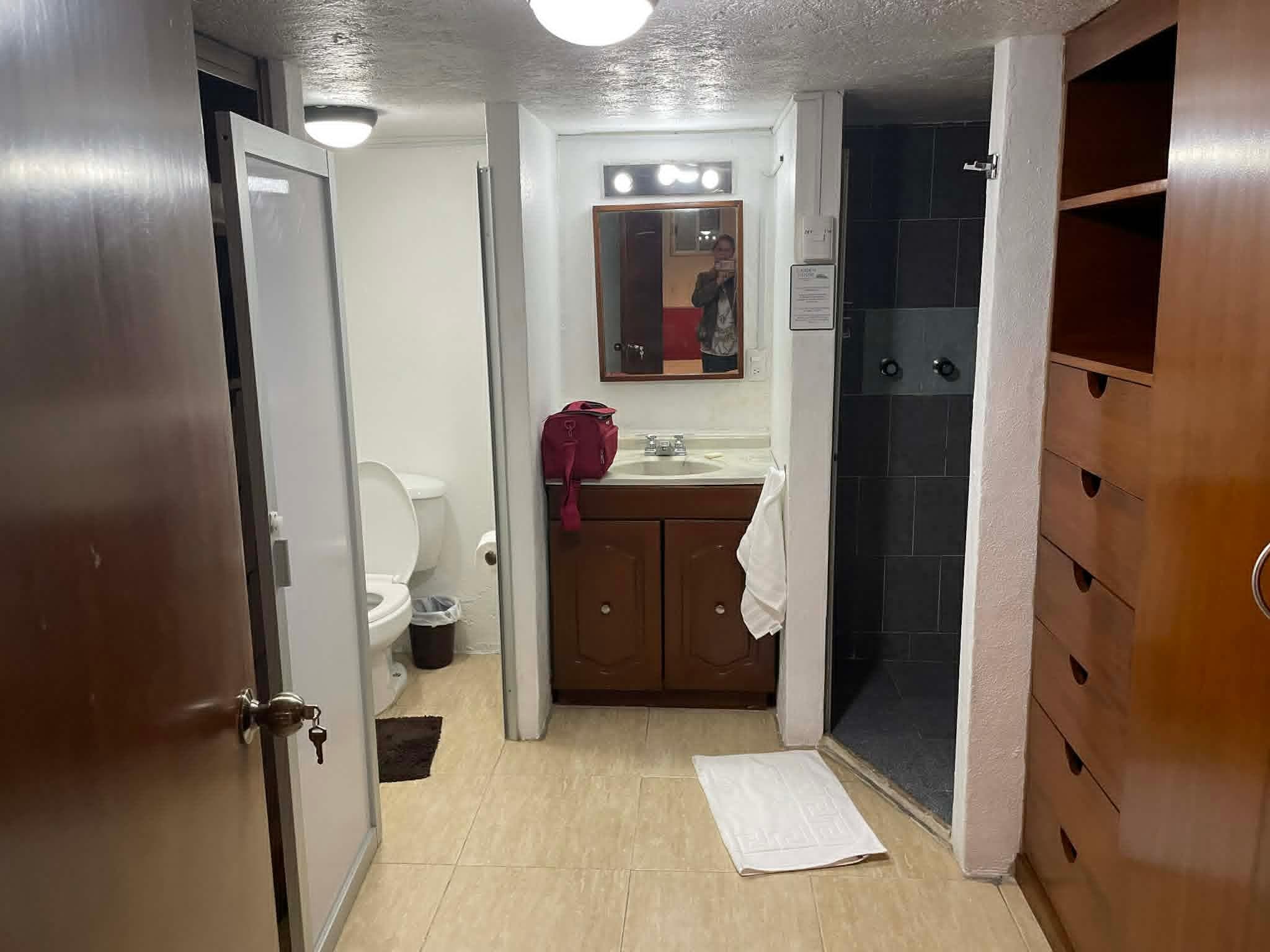 walk-in et salle de bains