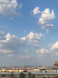 Desde el balcón, tuve una vista increíble hacia el centro de Viena
