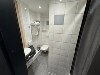 Bathroom area. Shower is to the right.