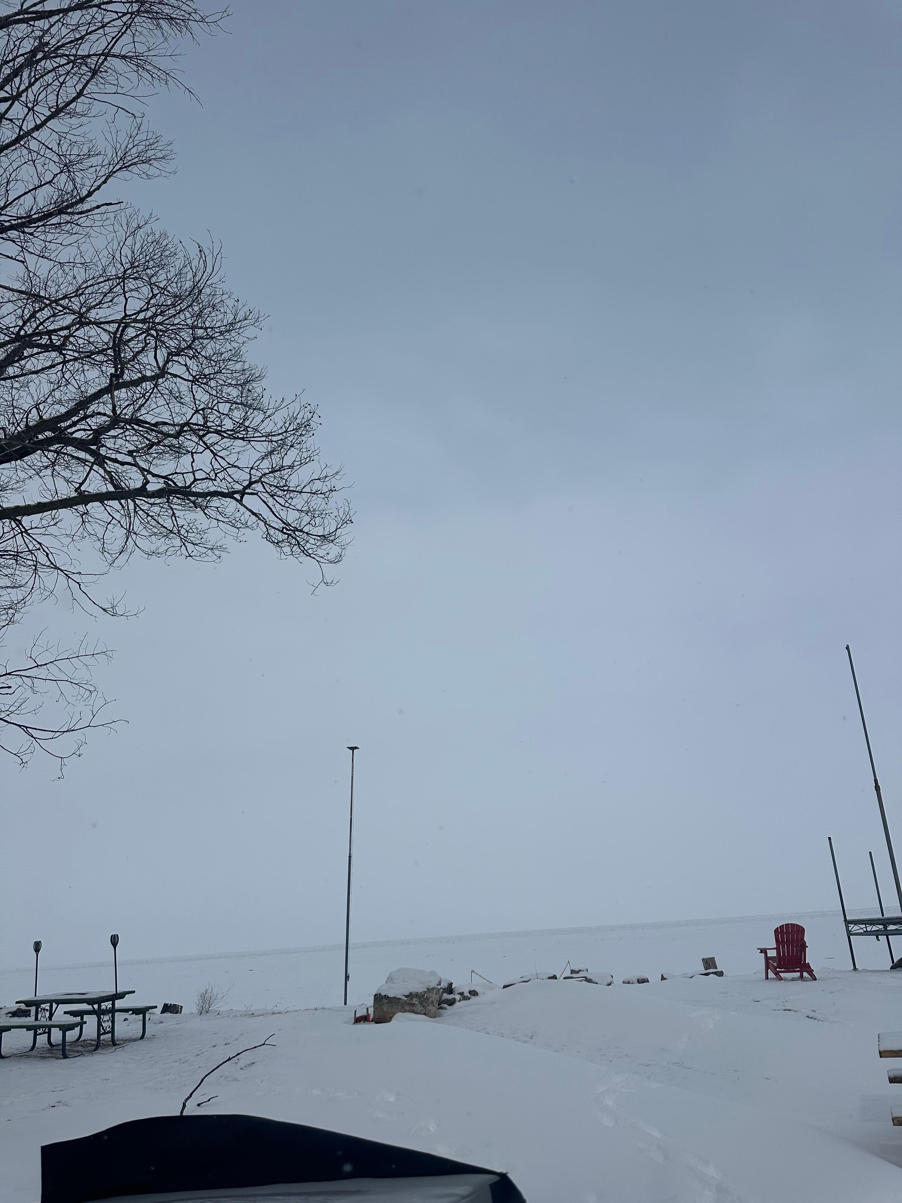 View of Lake Michigan from Hot Tub. 