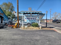We've arrived! Cute and quaint looking motel. Hubby reminded me that it is "rural' and to think along the lines of that.
