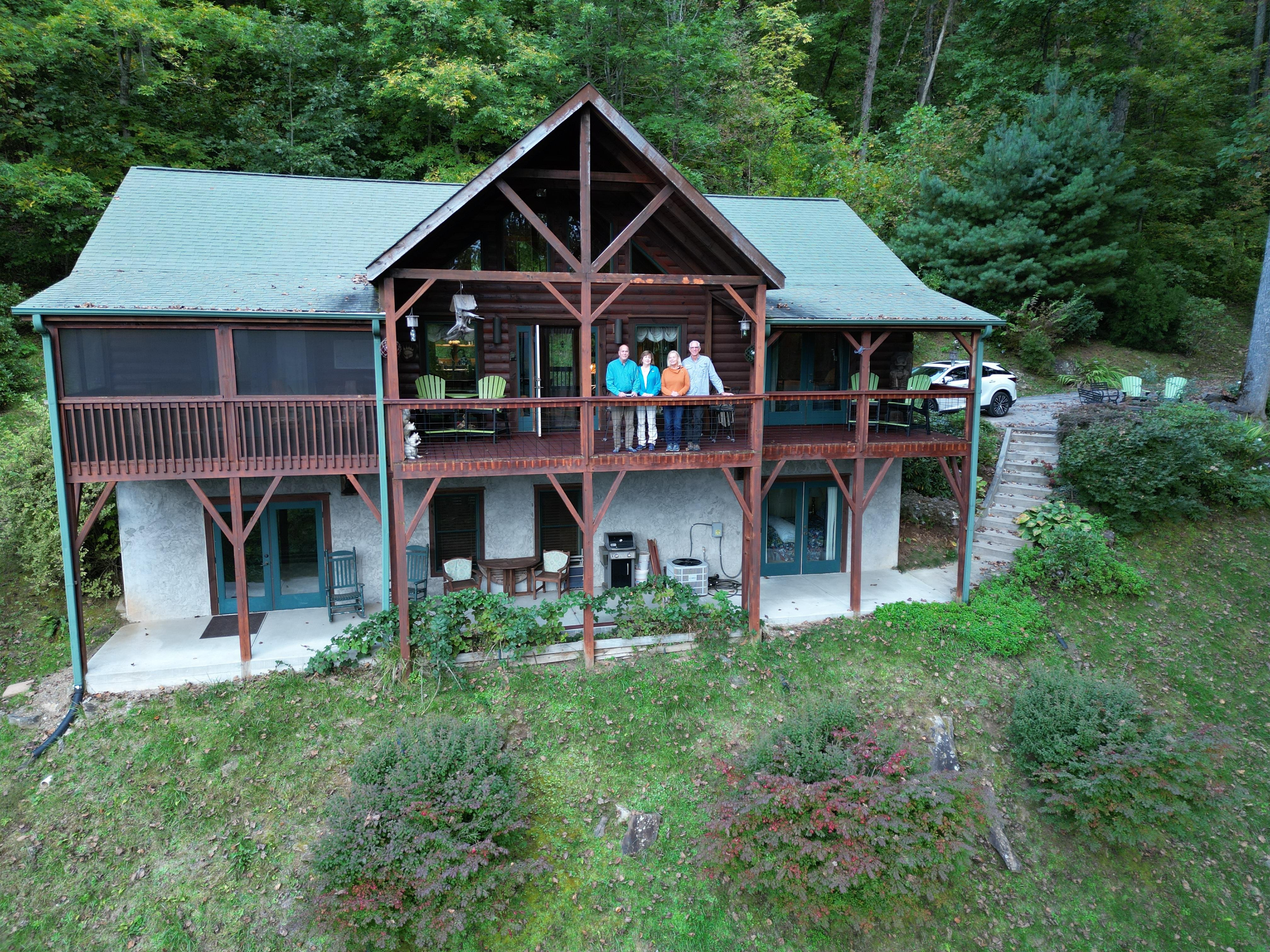 Cabin and crew selfie