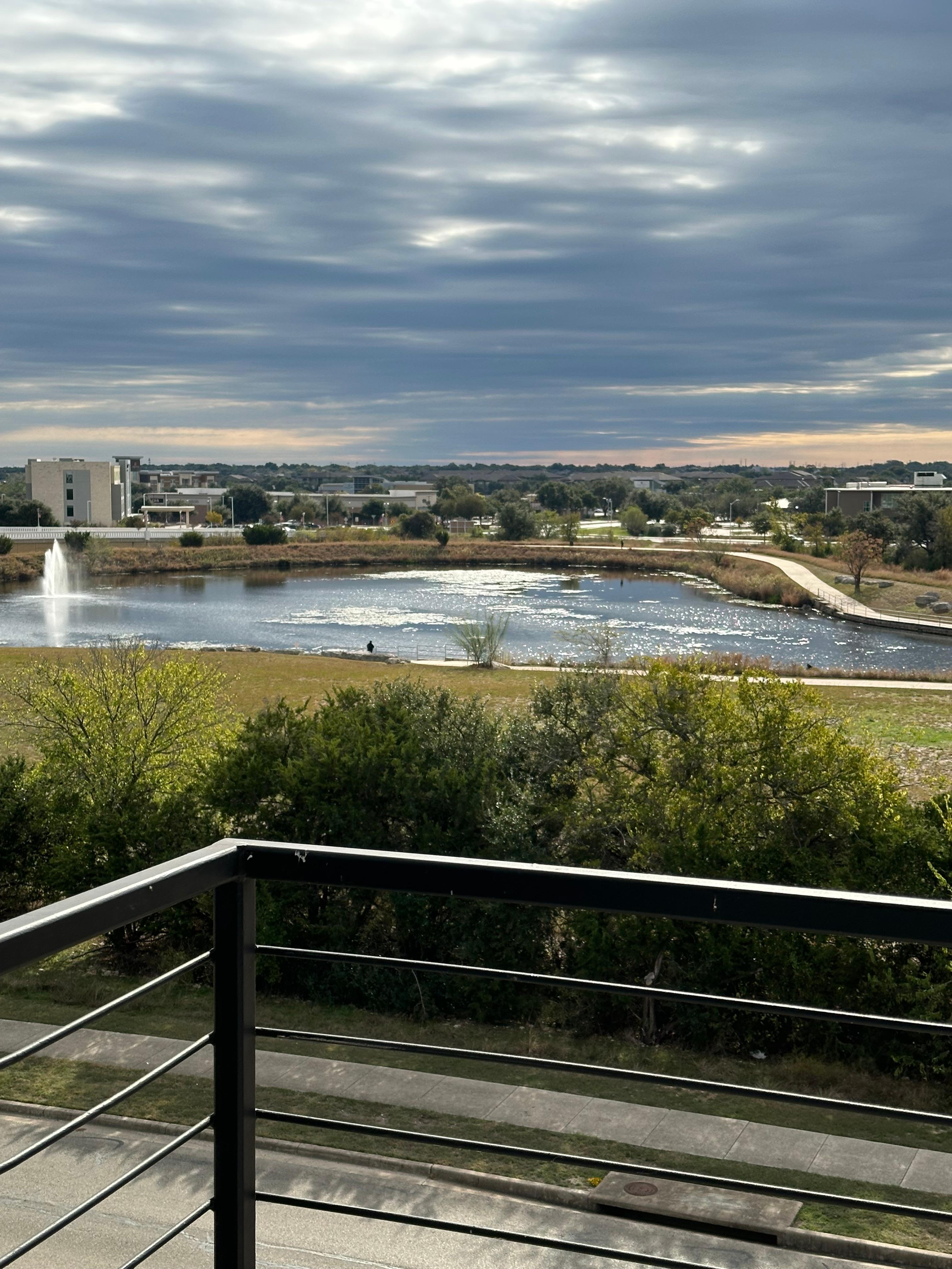 The view from the balcony off the living room.