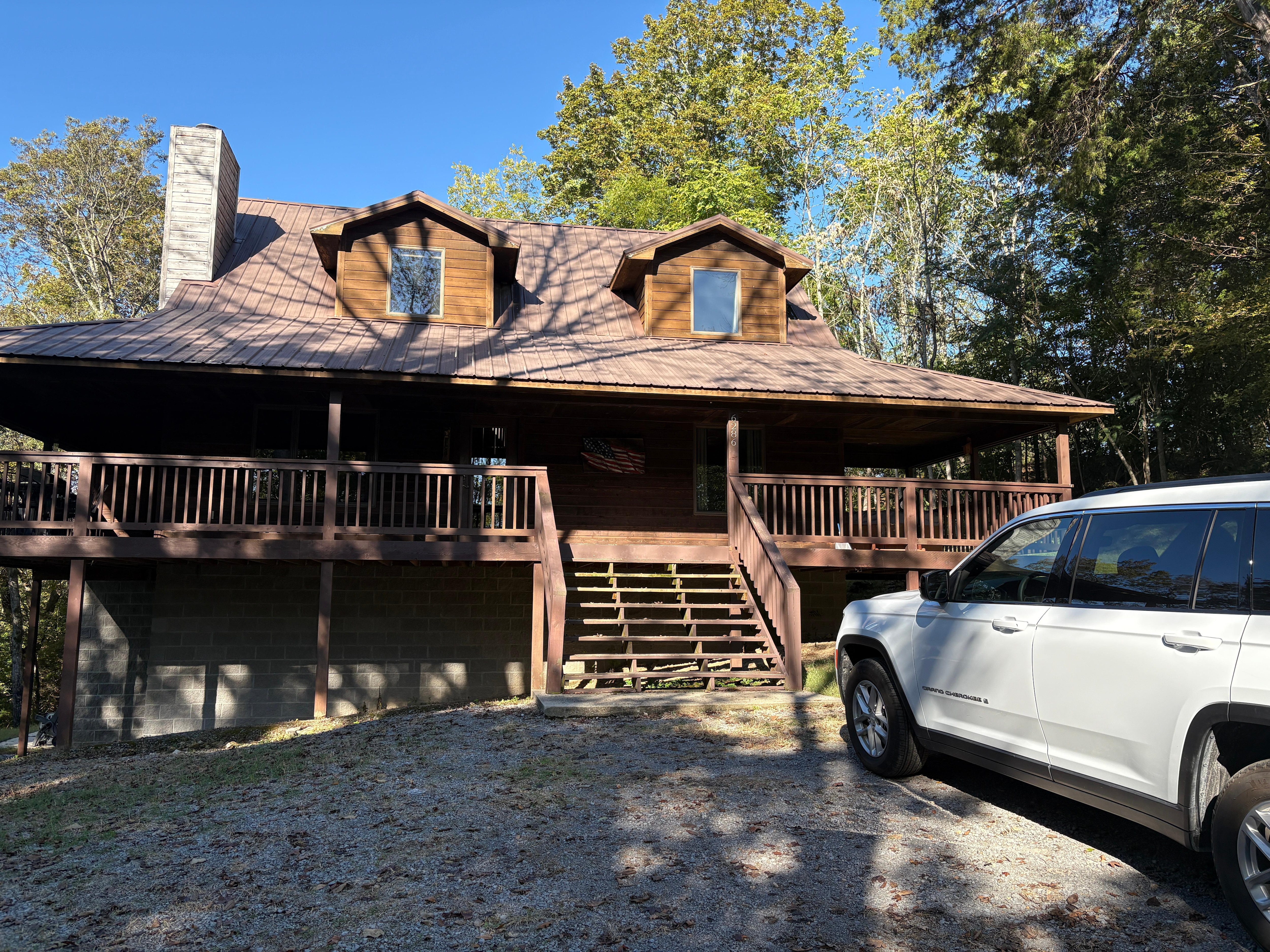 House from the driveway 