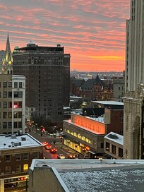 Beautiful sunset from our room